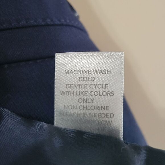 Christopher & Banks Navy Modern Fit Straight Leg Petite Trouser - Picture 10 of 14